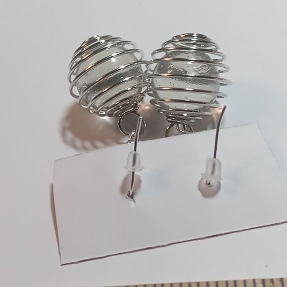 Marble earrings - Picture 3 of 4